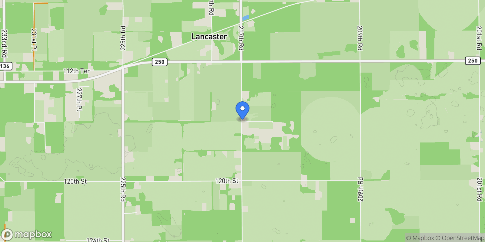 Map showing 11492 217TH RD, Live Oak, Florida, United States.