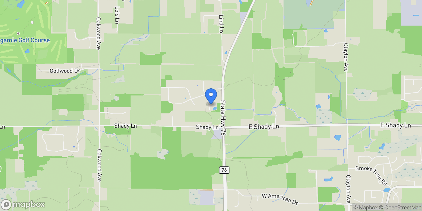 Map showing 9366 Memory Lane, Neenah, WI 54956, Neenah, Wisconsin, United States.