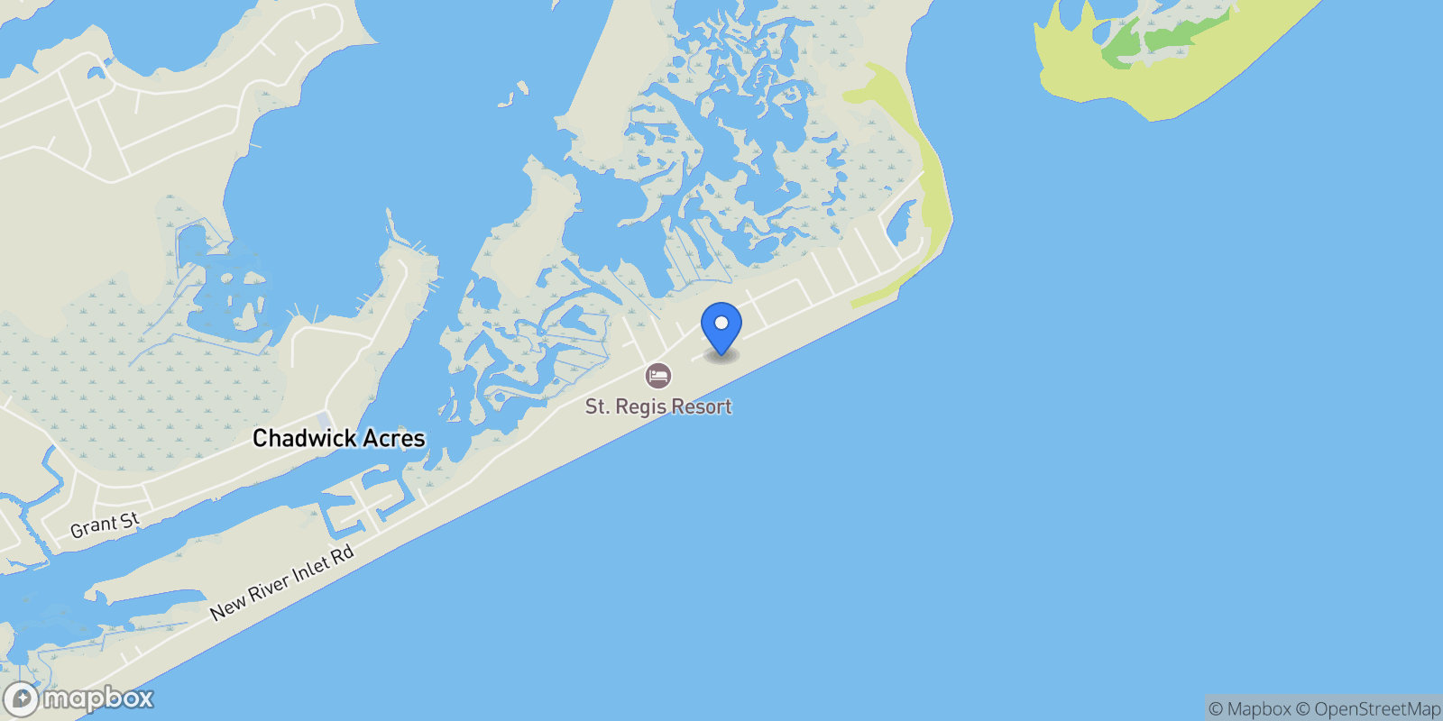 Map showing 39 Porpoise Place, North Topsail Beach, NC 28460, North Topsail Beach, North Carolina, United States.