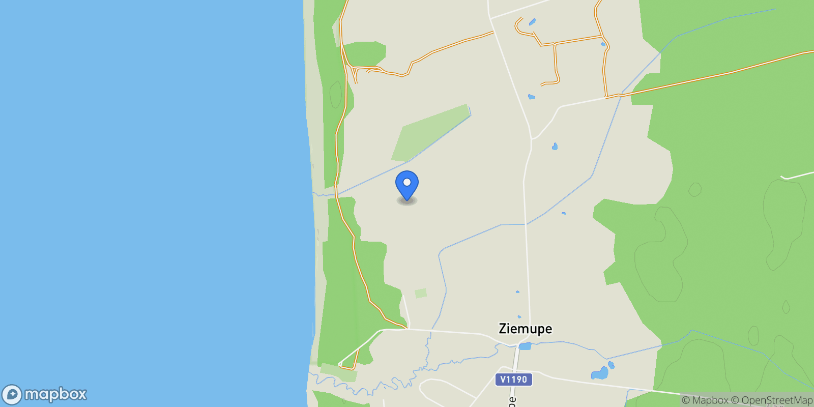 Map showing Balgali, Ziemupe, Latvia.
