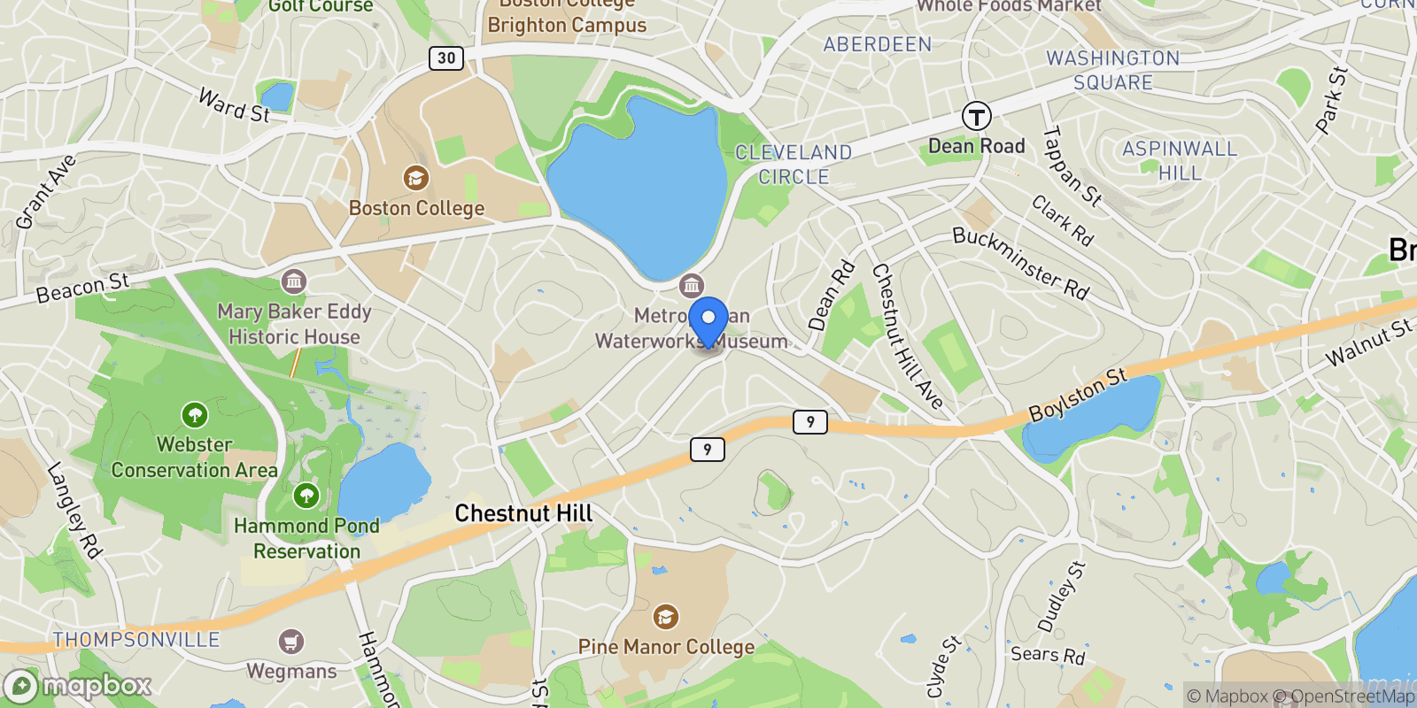 Map showing 142 Crafts Road , Brookline, MA 02467, Brookline, Massachusetts, United States.