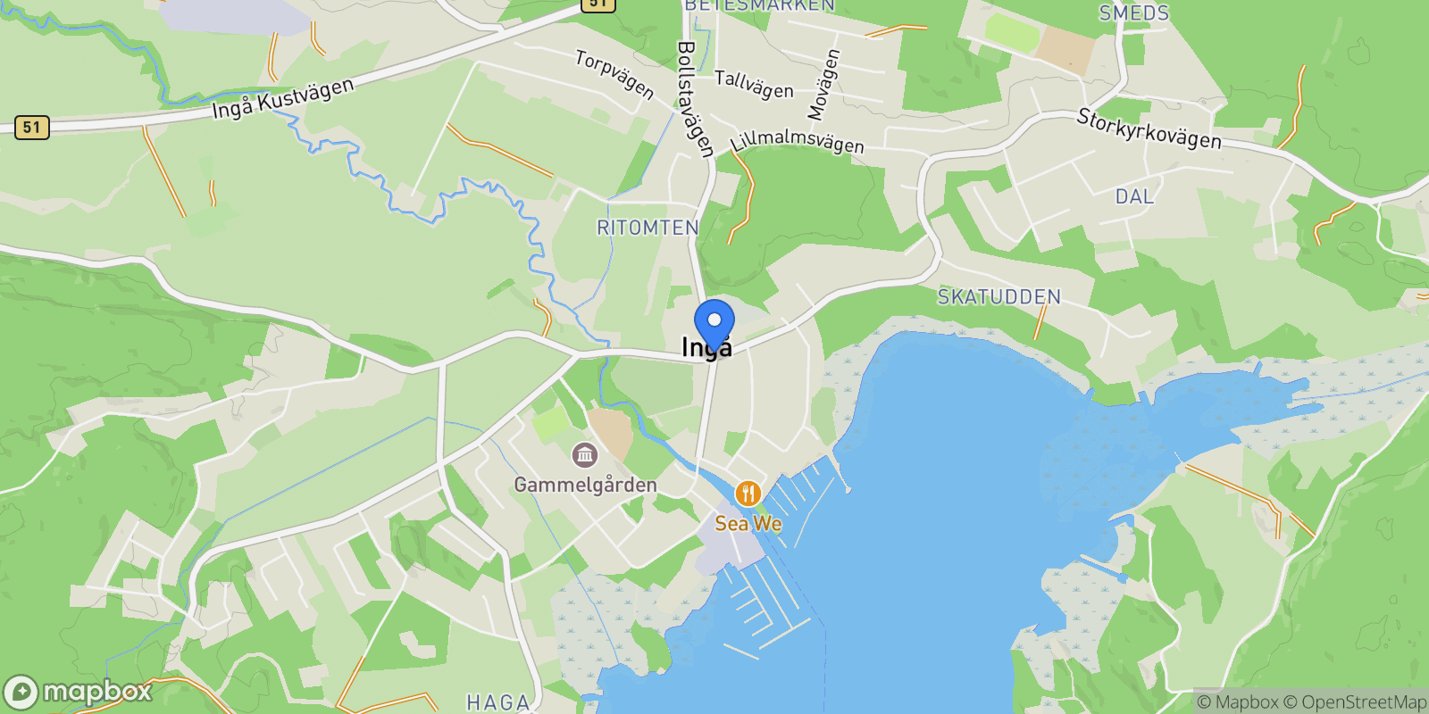 Map showing Ingå, Finland, Ingå, Uusimaa, Finland.