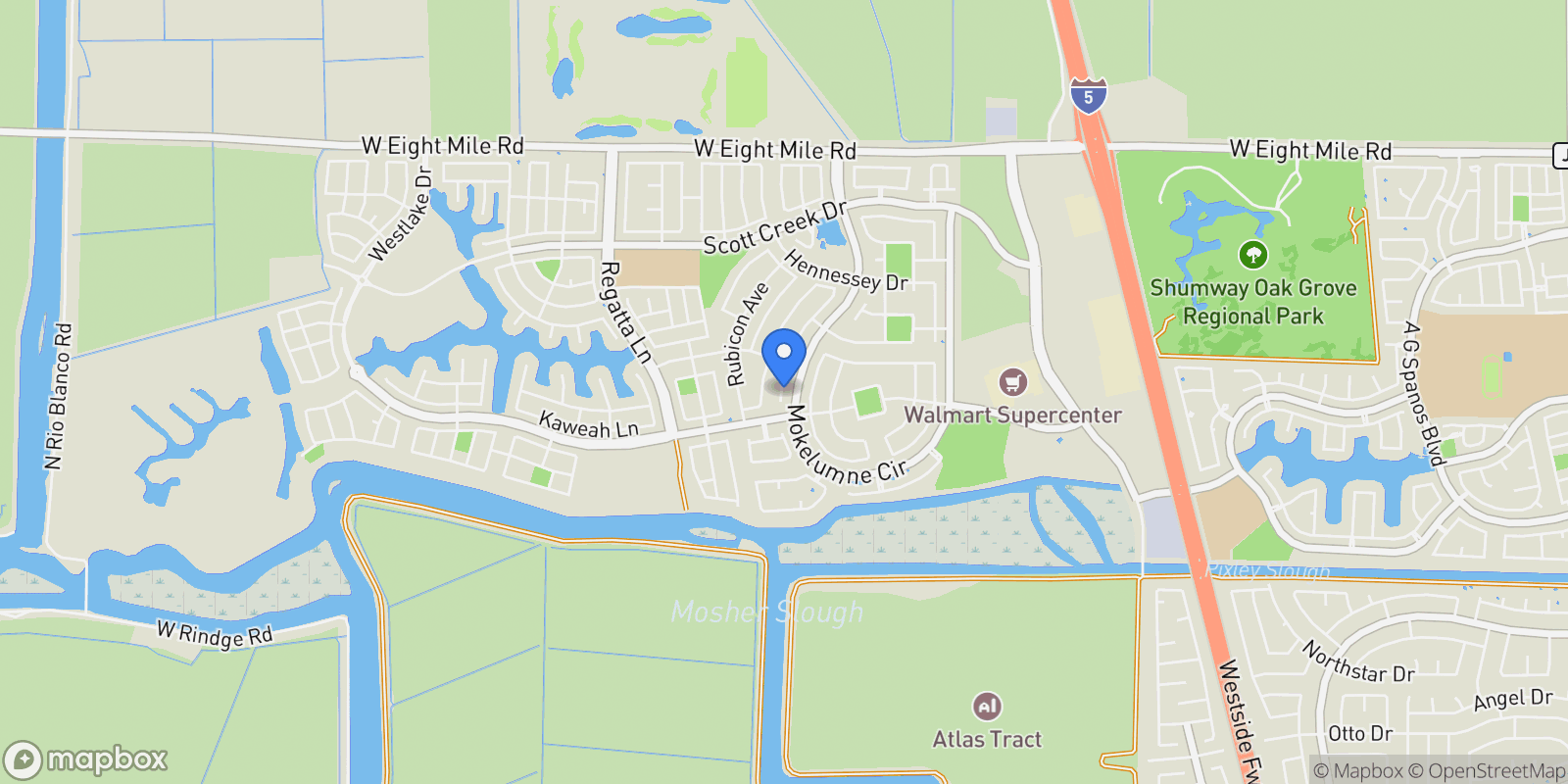 Map showing 10259 Mono Court, Stockton, CA 95219, Stockton, California, United States.