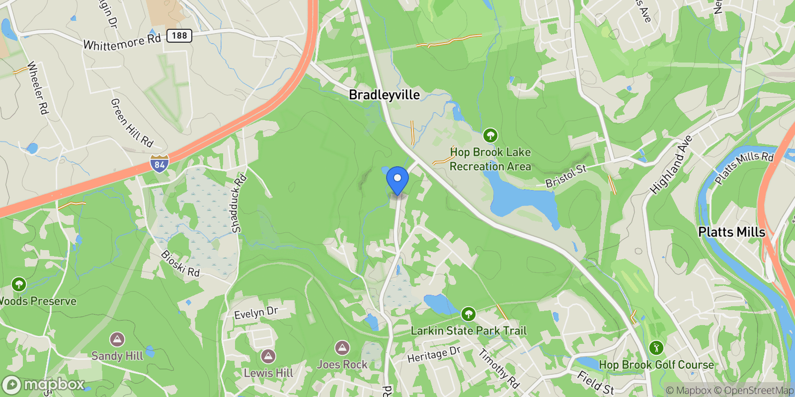 Map showing 190 Allerton Farms Road, Middlebury, CT 06762, Middlebury, Connecticut, United States.