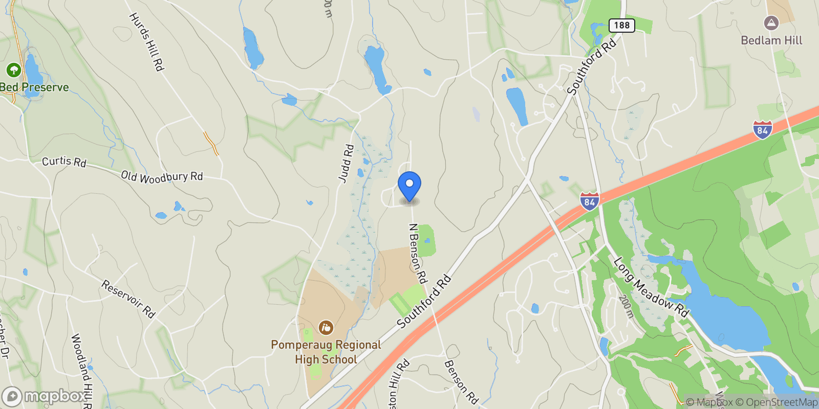 Map showing 112 Periwinkle Drive, 112, Middlebury, CT 06762, Middlebury, Connecticut, United States.