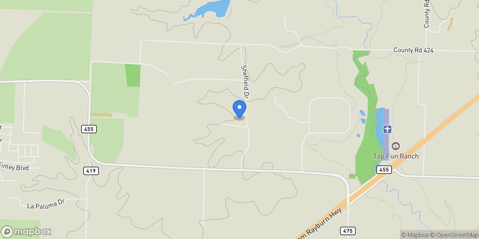 Map showing 5033 Brook Lane, Anna, Texas, United States.