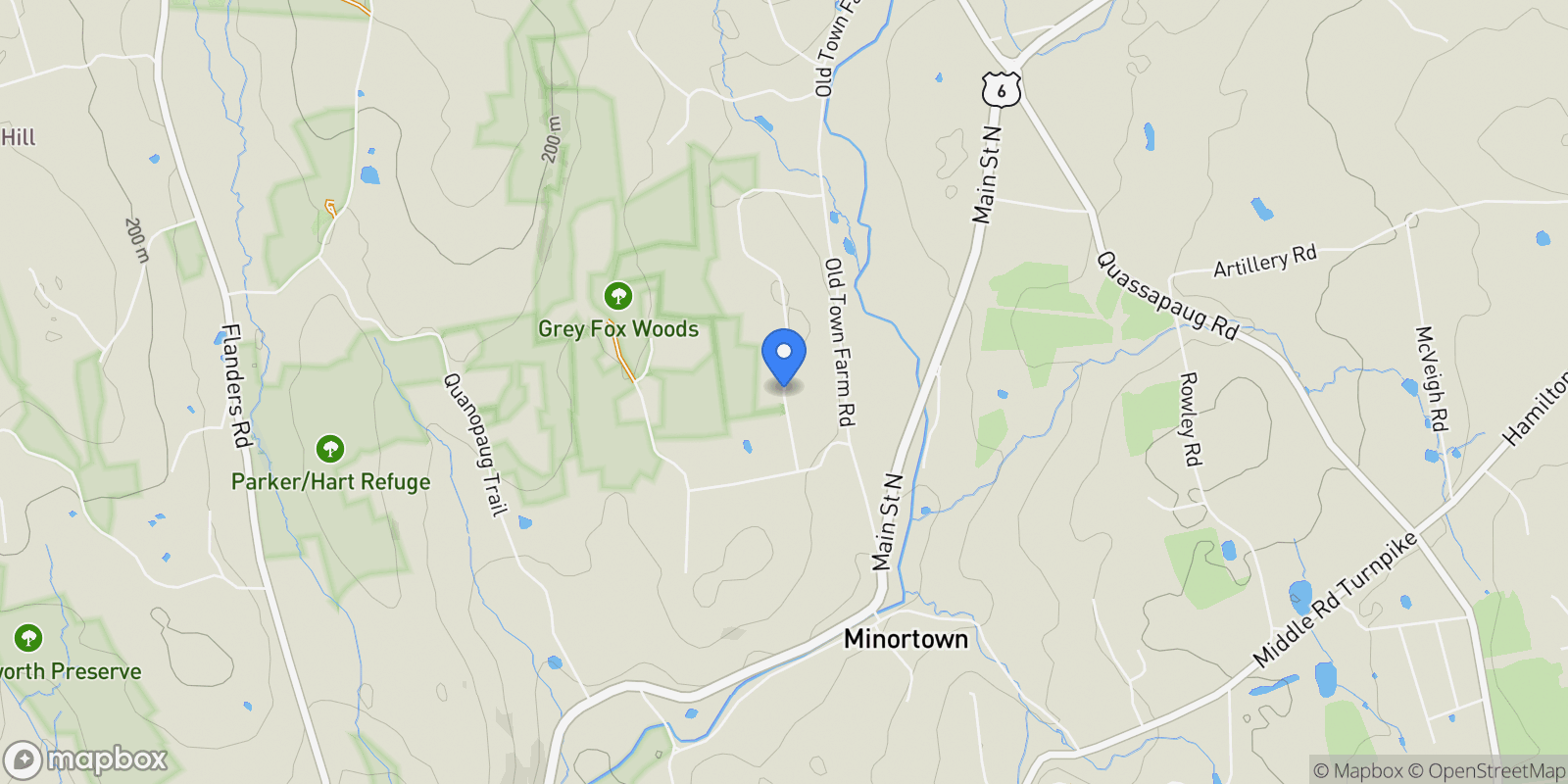 Map showing 38 Barnhill Road, Woodbury, CT 06798, Woodbury, Connecticut, United States.