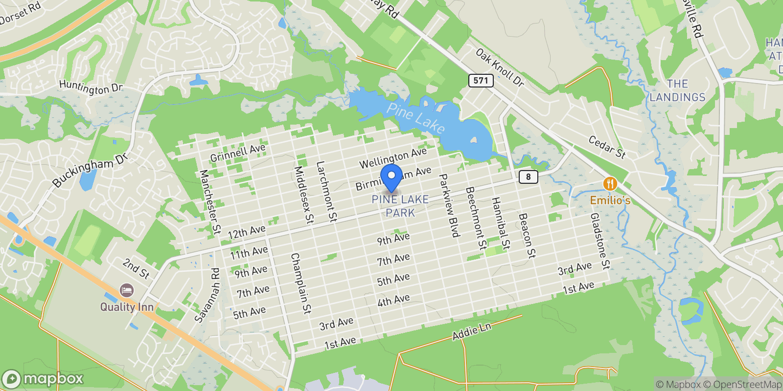 Map showing 1325 12th Ave, 1508 - Toms River, NJ 08757, Toms River, New Jersey, United States.