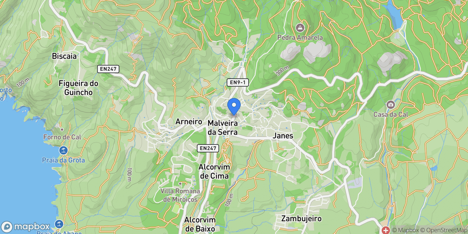 Map showing Malveira da Serra, 2755-185 Azóia, Portugal, Alcabideche, Lisbon, Portugal.