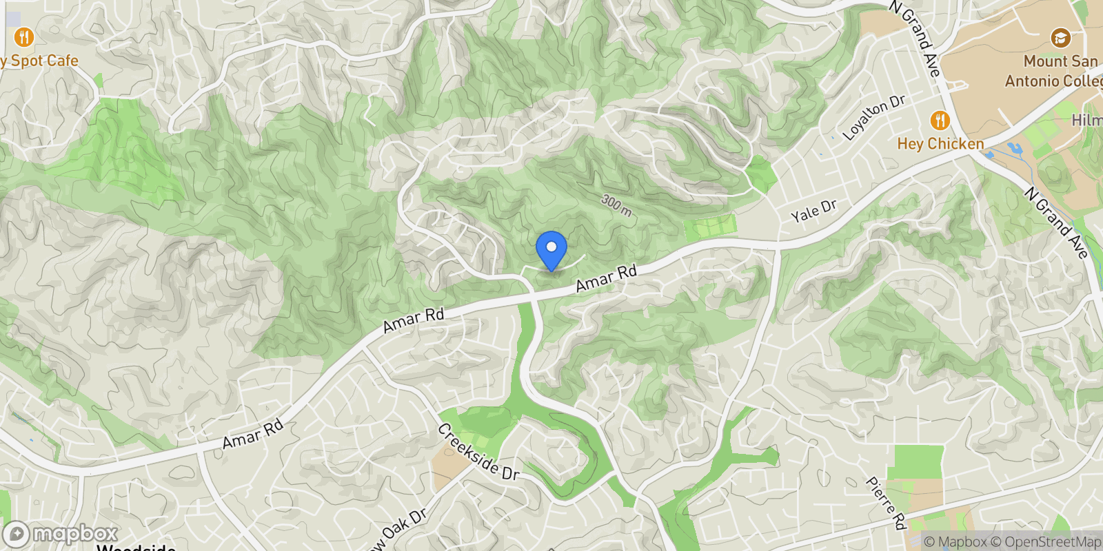 Map showing 19668 Three Oaks Ln,, Walnut, California, United States.