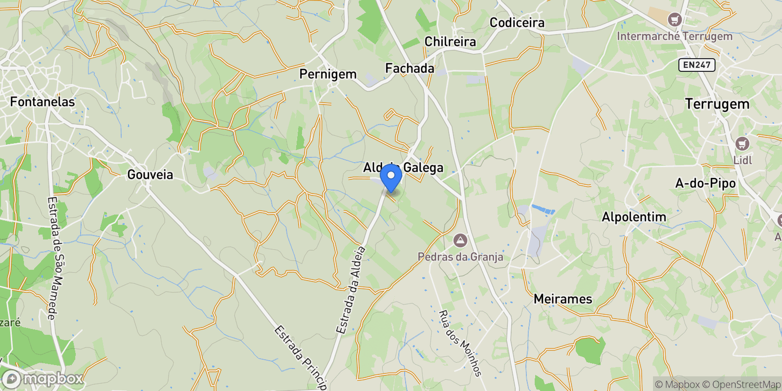Map showing São João das Lampas, Lisbon, Portugal.