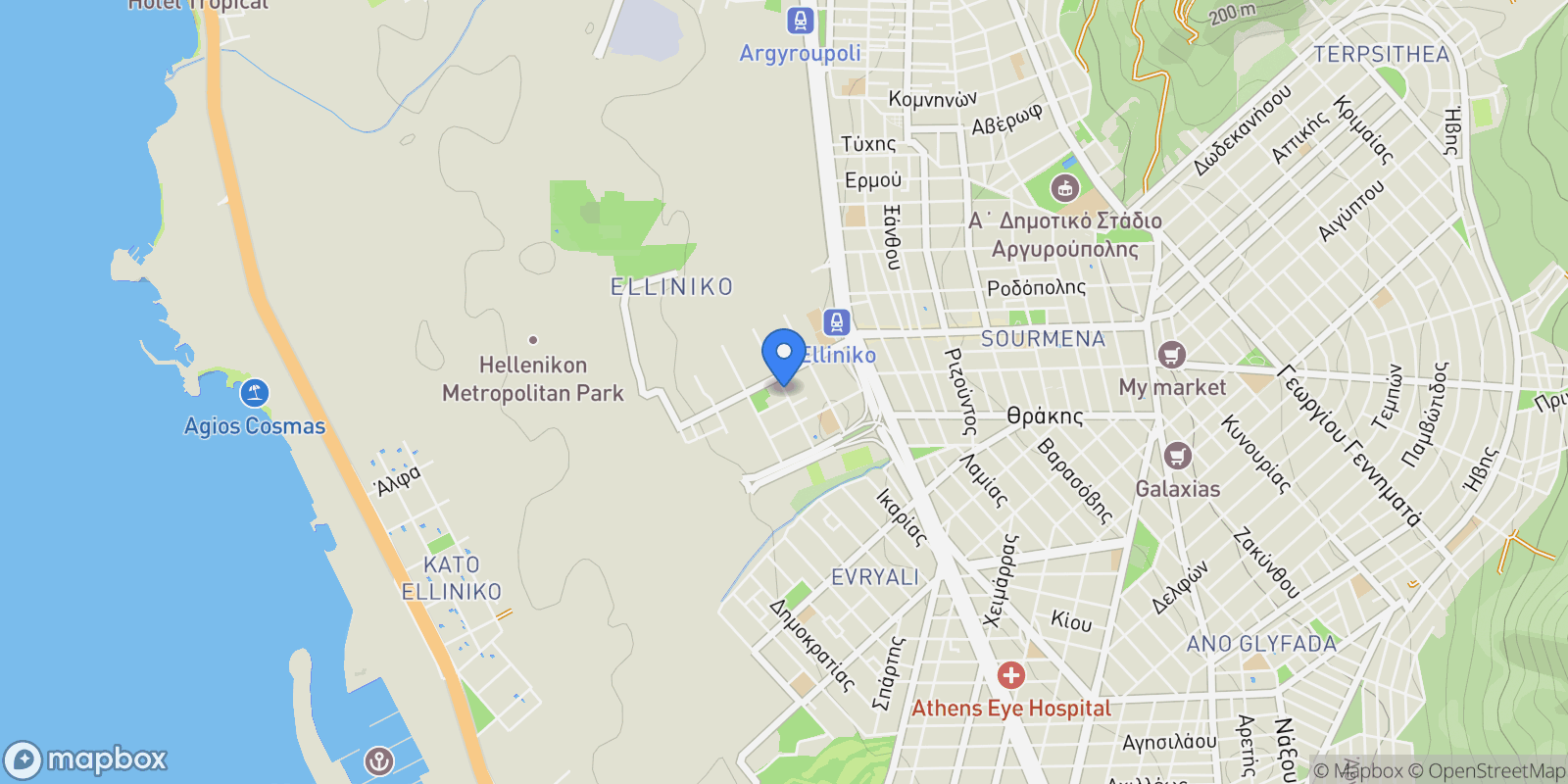 Map showing 31i, Elliniko 167 77, Greece, Elliniko, Attica, Greece.