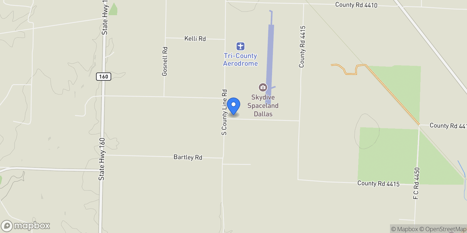 Map showing 783 County Rd 4420, Whitewright, Texas, United States.