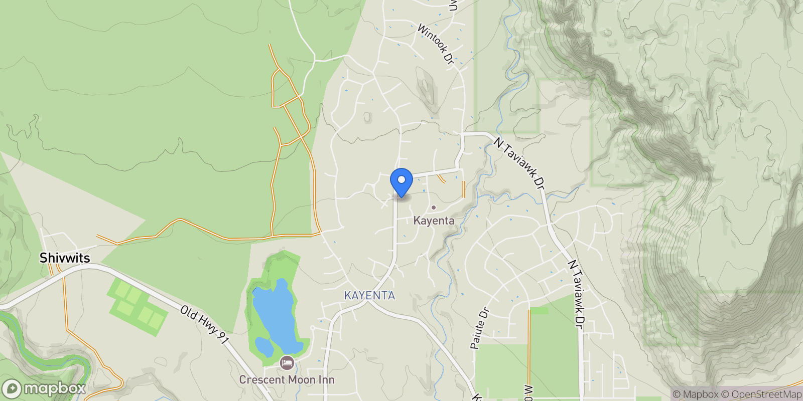 Map showing 1151 W Shawnee CT, Ivins, UT 84738, Ivins, Utah, United States.