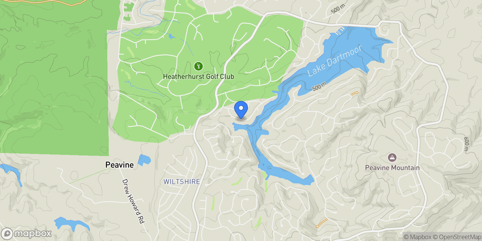 Map showing 134 Motthaven Drive, Fairfield Glade, TN 38558, Fairfield Glade, Tennessee, United States.