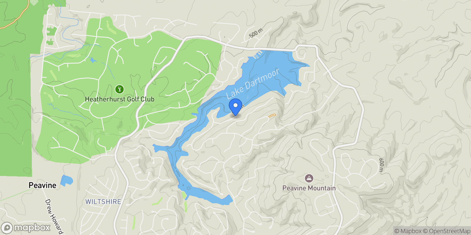 Map showing 38 Markham Terrace, Fairfield Glade, TN 38558, Fairfield Glade, Tennessee, United States.