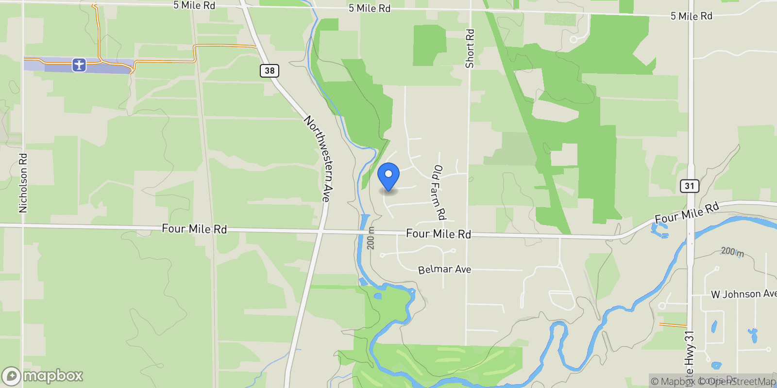 Map showing 6645 Fieldstone Court , Racine, WI 53402, Mount Pleasant, Wisconsin, United States.