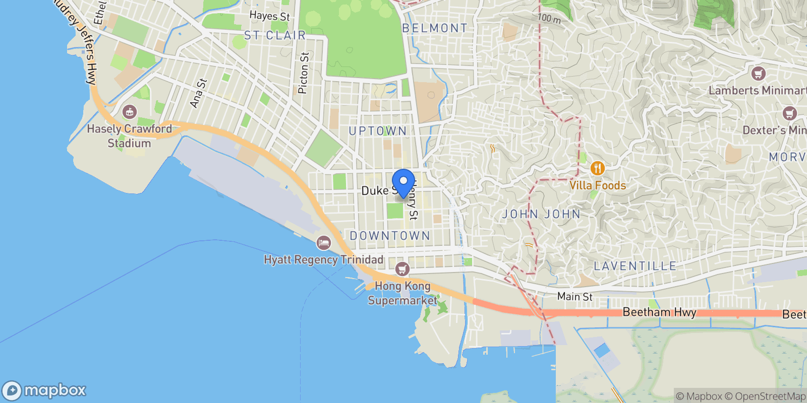 Map showing 925 Bayside 925, Port of Spain, MI, Port of Spain, MI, United States.