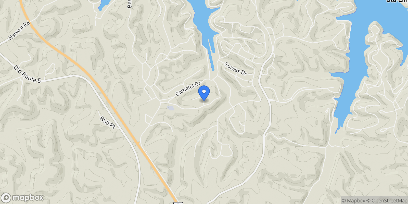 Map showing 20 Crown Drive #6,8,20,22,34,36, Camdenton, MO 65020, Camdenton, Missouri, United States.