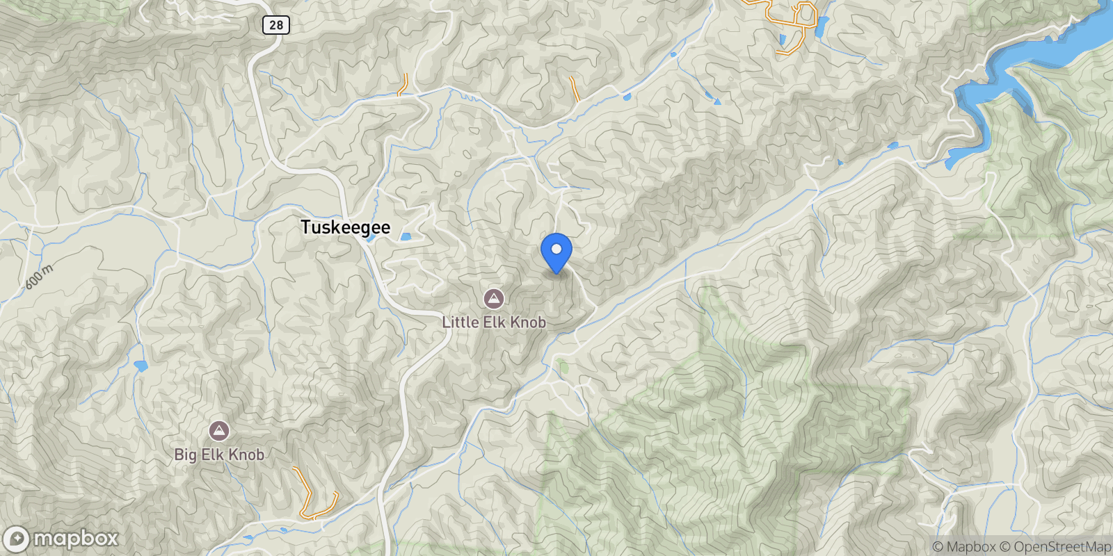 Map showing 520 Whiteside Gap Road, Robbinsville, North Carolina, United States.