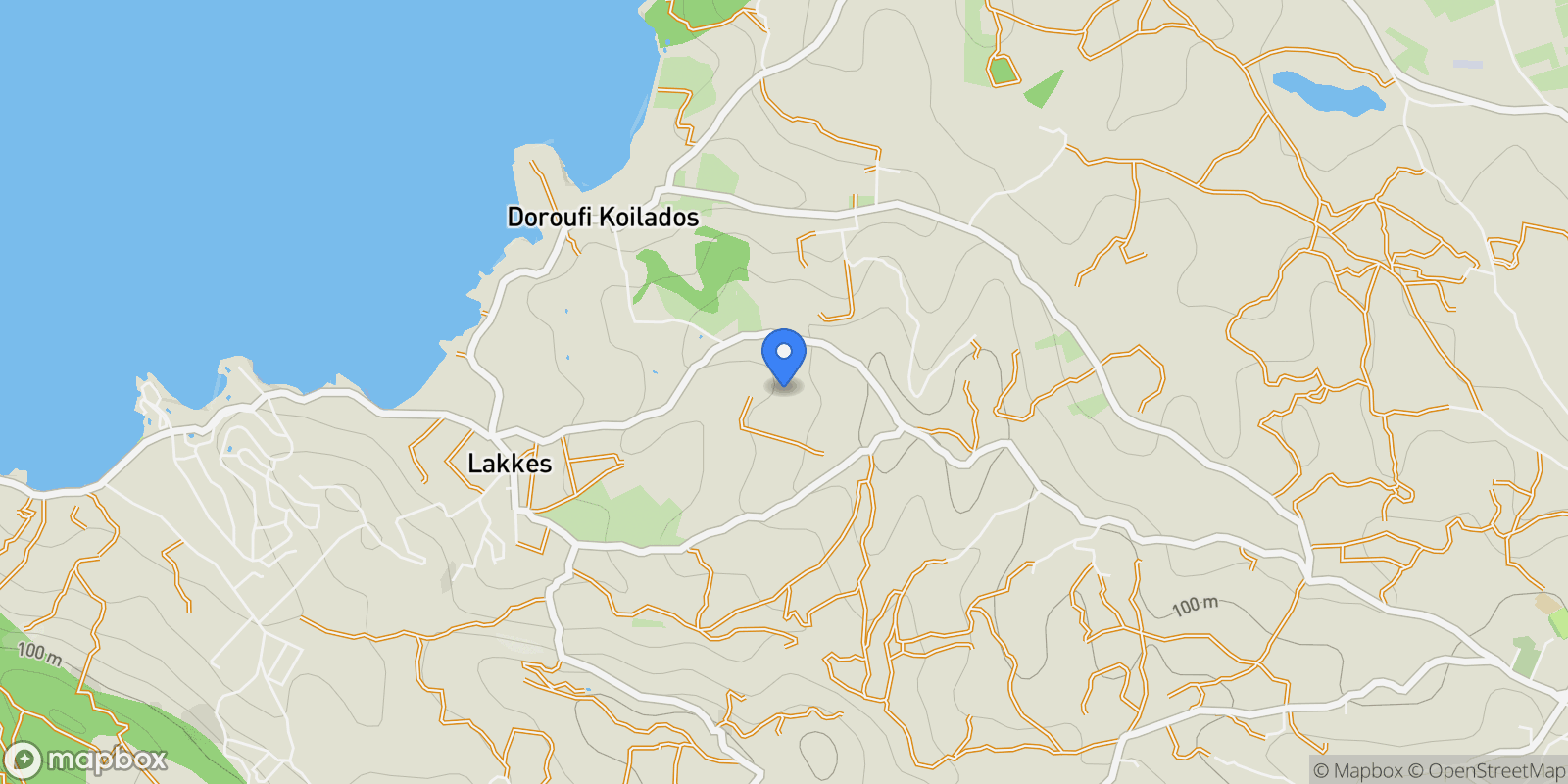 Map showing Porto Heli Petal, Kranidi, 11, Koinotita Kranidiou, Kranidi, Greece.