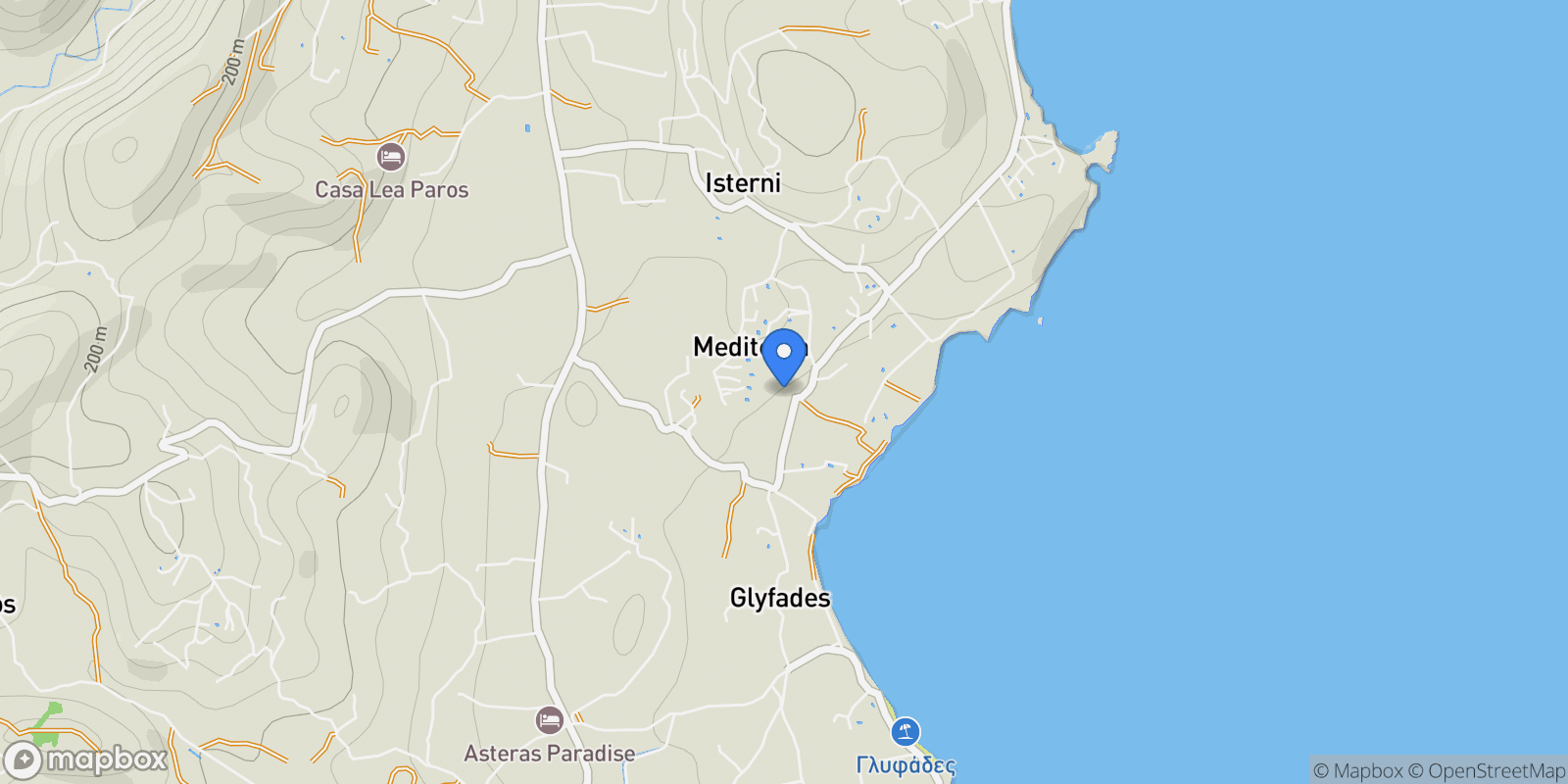 Map showing Isterni Apantima, Paros, 84400, Paros, Aegean, Greece.