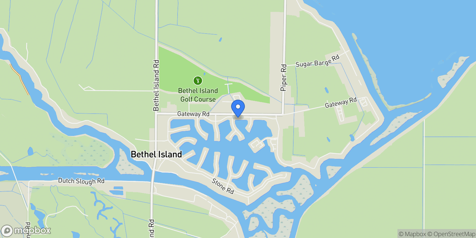 Map showing 3107 Delta Coves, Bethel Island, CA 94511, Oakley, California, United States.