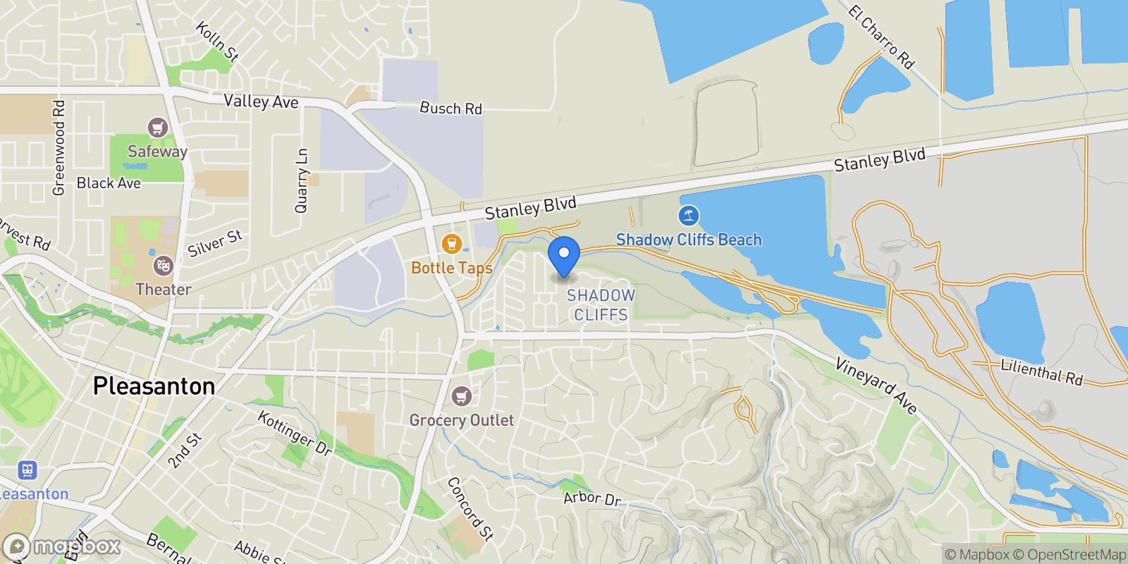 Map showing 3025 Badger Dr, Pleasanton, CA 94566, Pleasanton, California, United States.