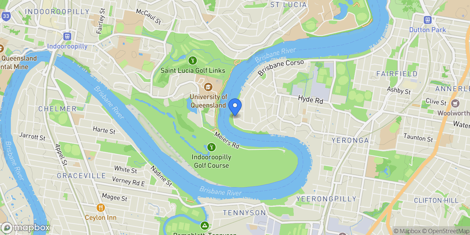 Map showing 47 Esplanade, Yeronga QLD 4104, Australia, Yeronga, Queensland, Australia.