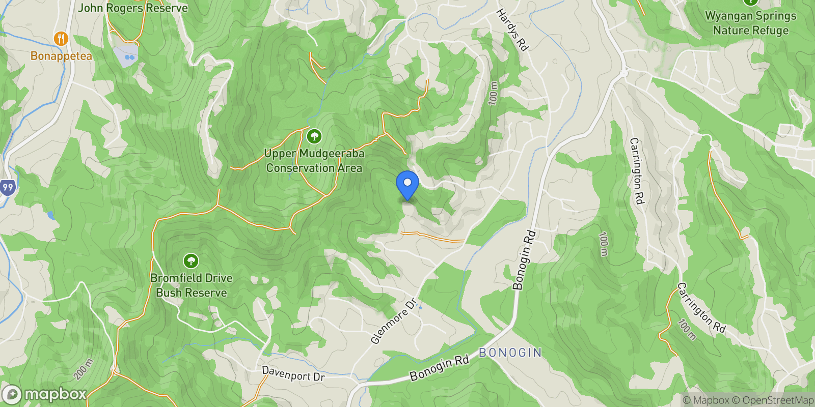 Map showing 55 Stella Pl, Bonogin QLD 4213, Australia, Bonogin, Queensland, Australia.
