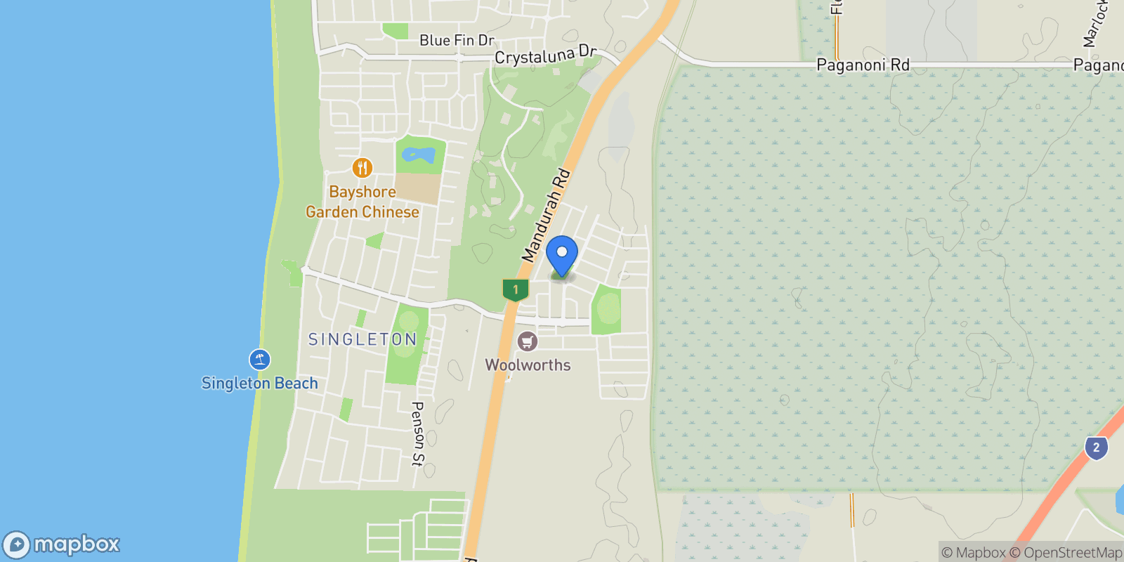 Map showing Lot 11, 1 Cerulean Road Karnup, Perth, WA 6176, Karnup, Western Australia, Australia.