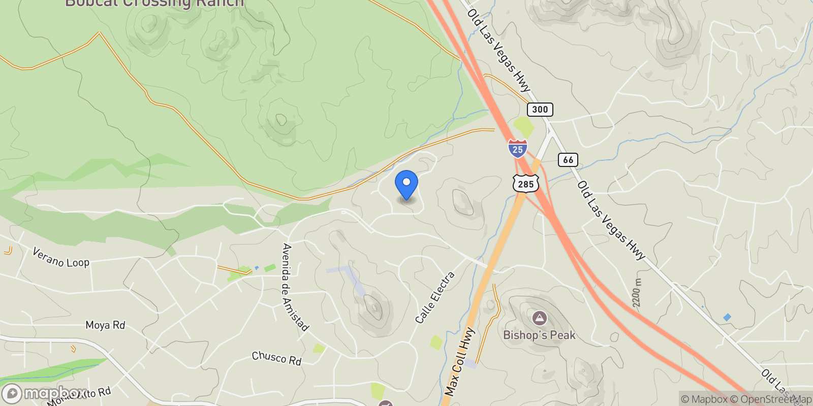 Map showing 17 Alteza, Santa Fe, NM 87508, Santa Fe, New Mexico, United States.