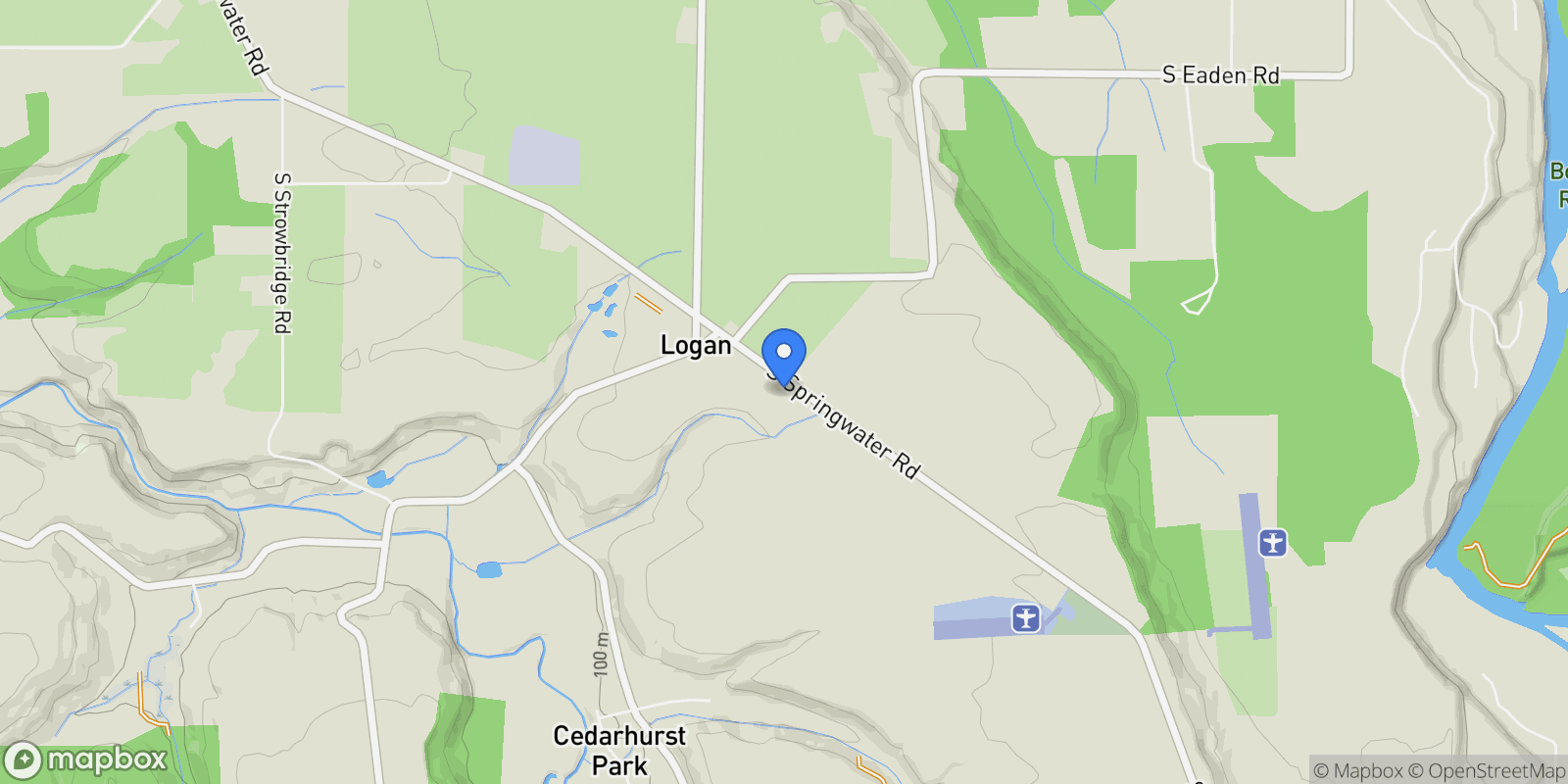 Map showing 18223 S SPRINGWATER RD, Estacada, Oregon, United States.