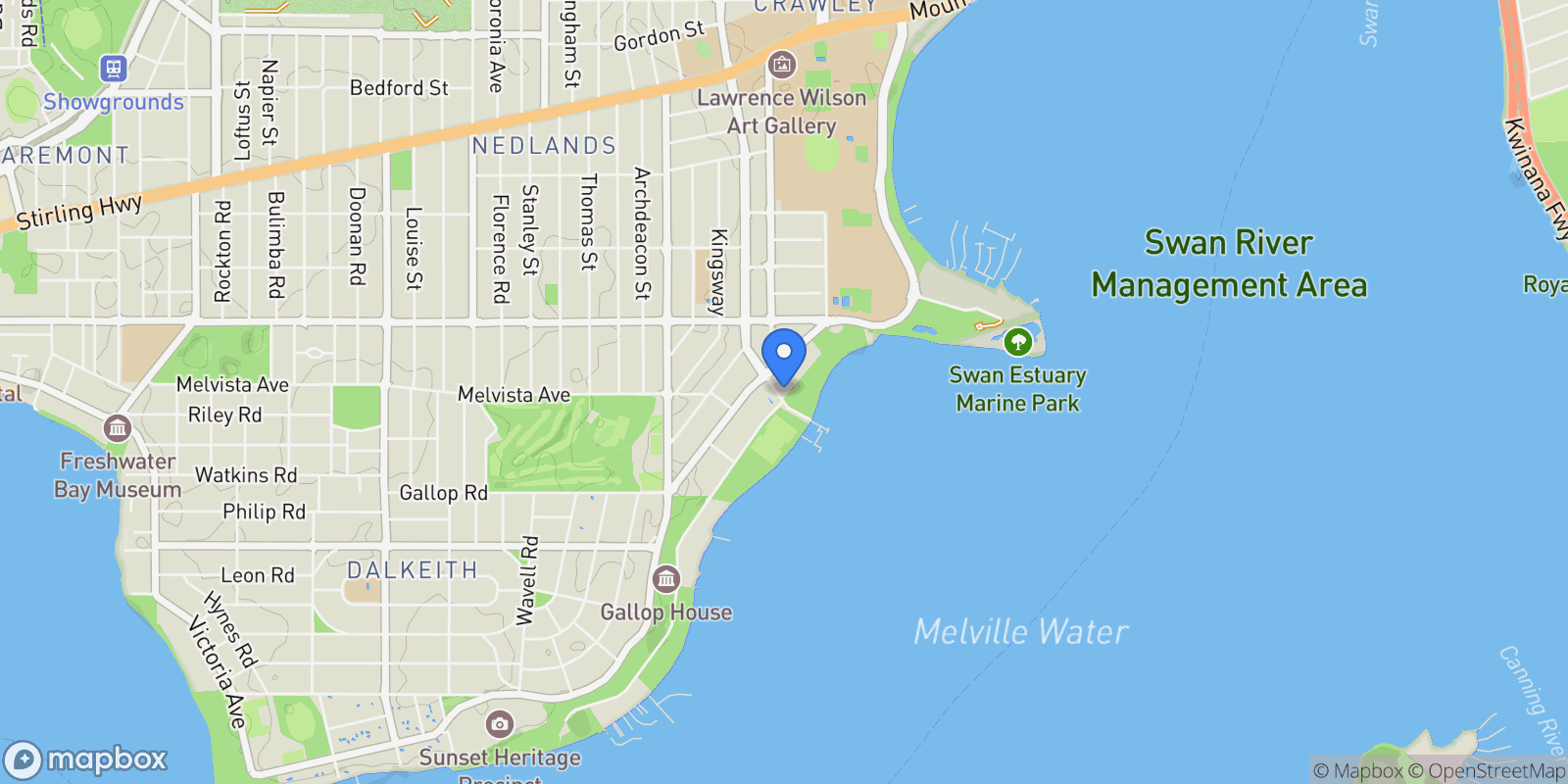 Map showing 702/168 Broadway Crawley, Perth, WA 6009, Perth, Western Australia, Australia.