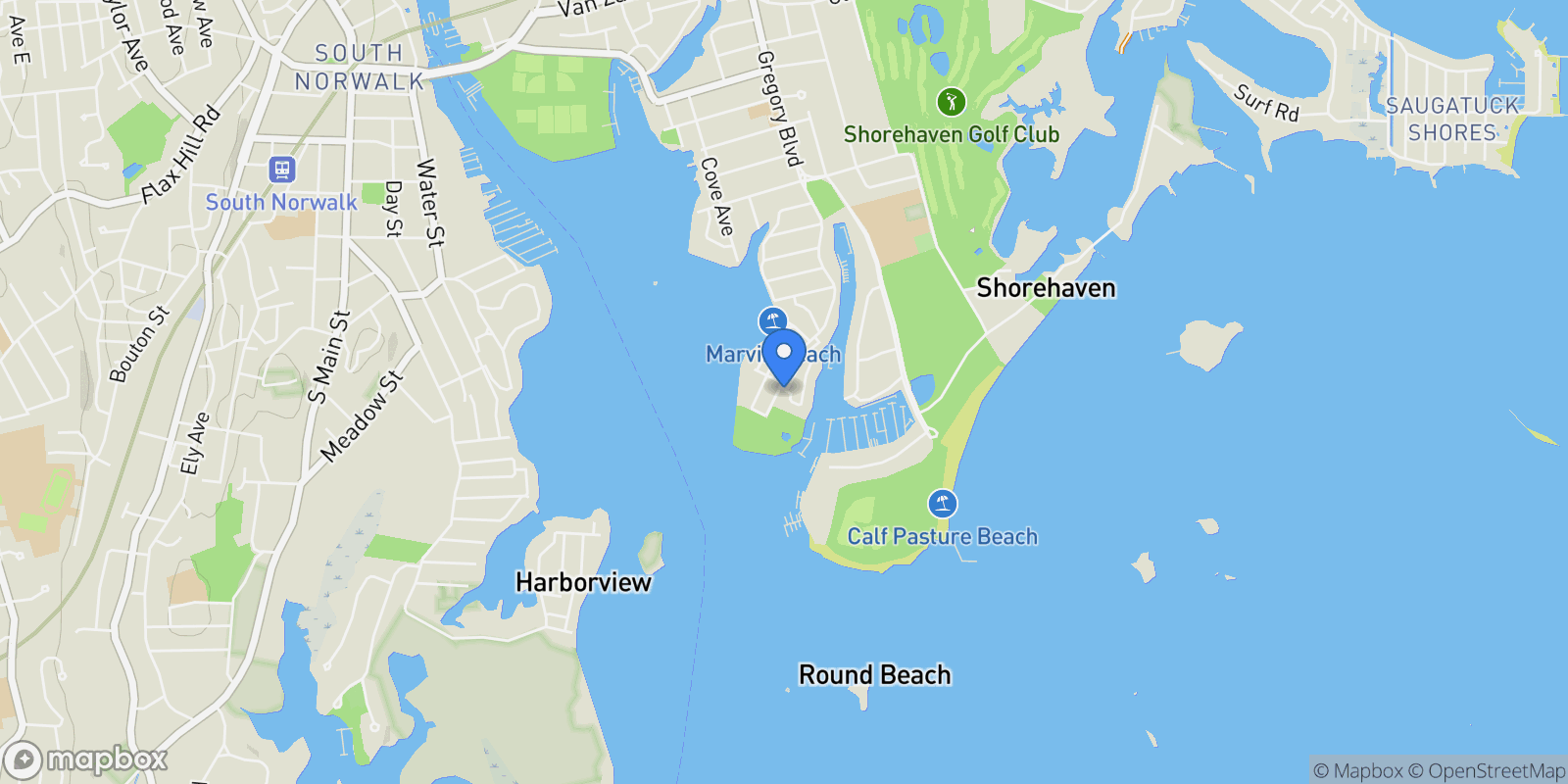 Map showing 199 Gregory Boulevard #Apt D2, Norwalk, Connecticut, United States.