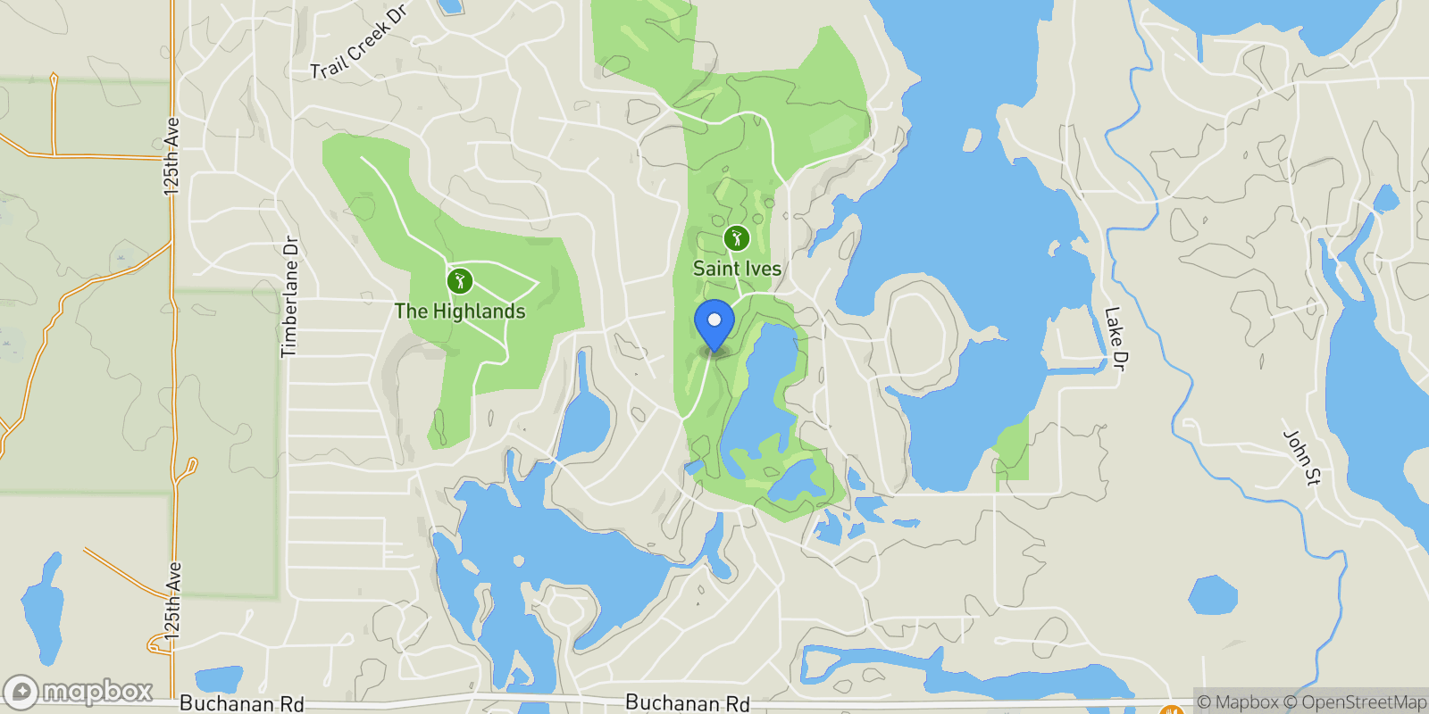 Map showing 9444 Stonebridge Drive, Canadian Lakes, MI 49346, Stanwood, Michigan, United States.