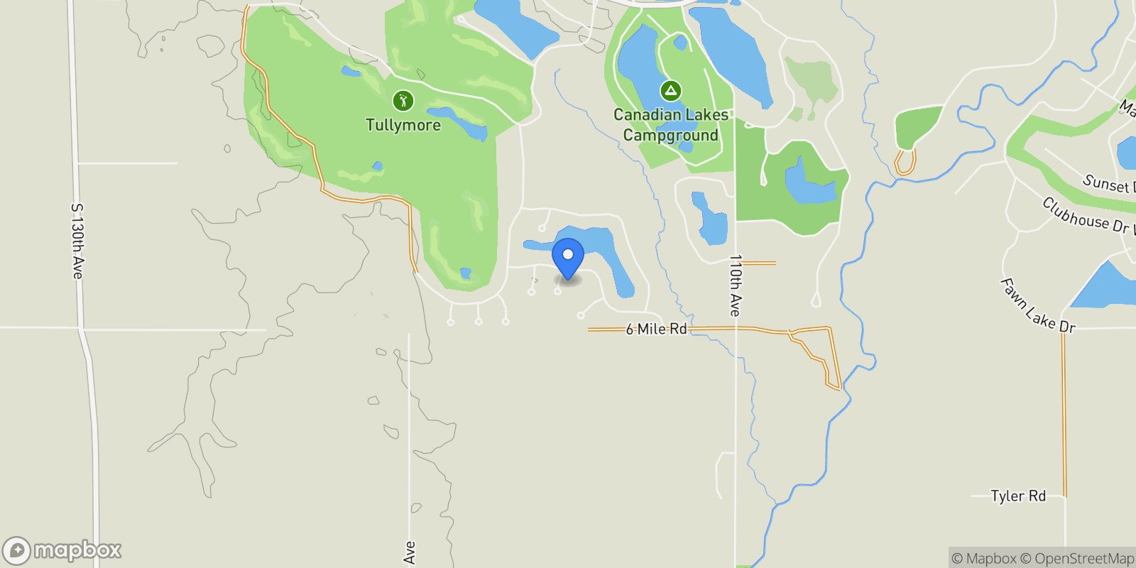 Map showing 11469 Fox Row, Stanwood, MI 49346, Stanwood, Michigan, United States.