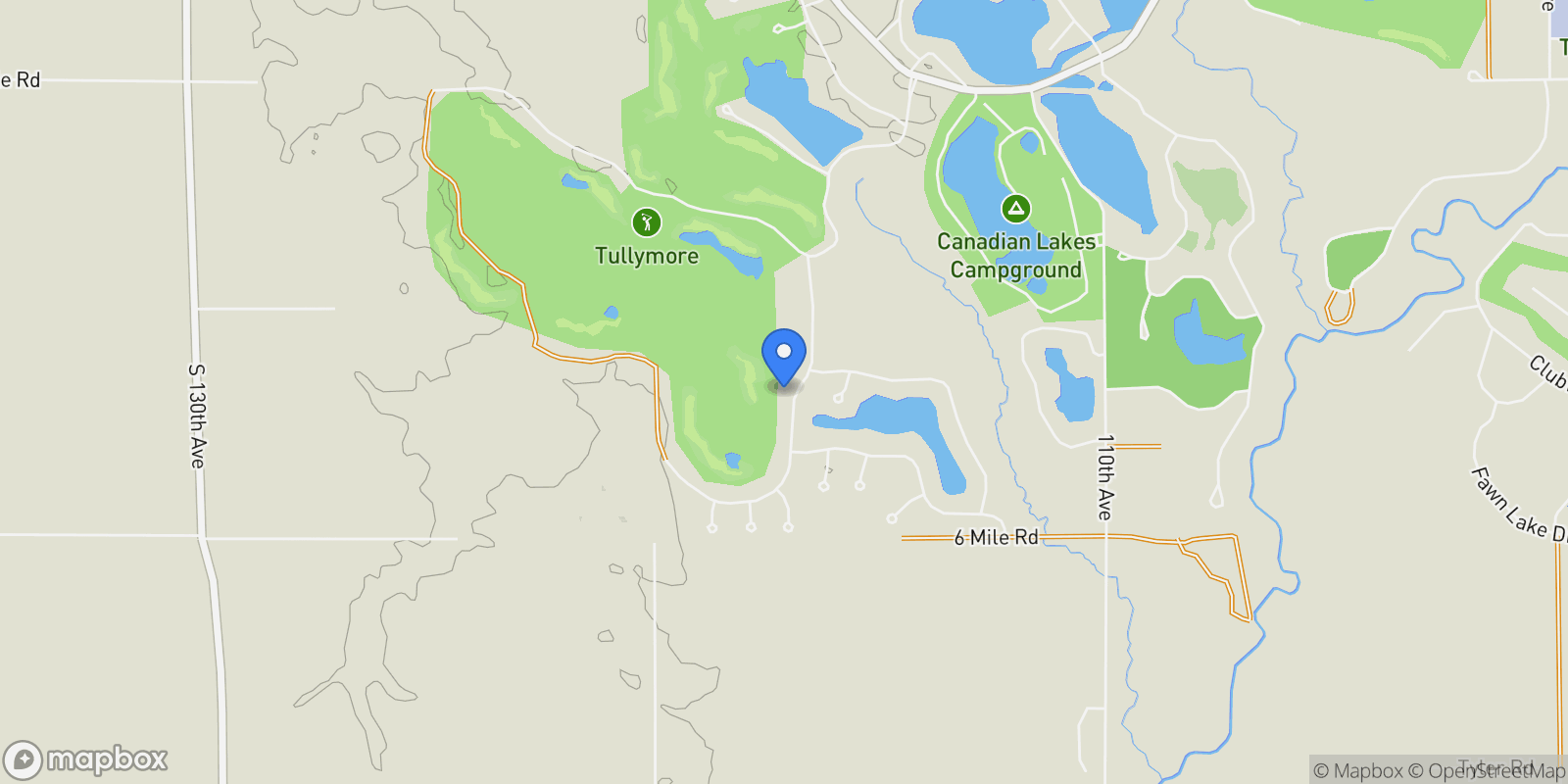 Map showing 6244 Dublin Drive, Stanwood, MI 49346, Stanwood, Michigan, United States.