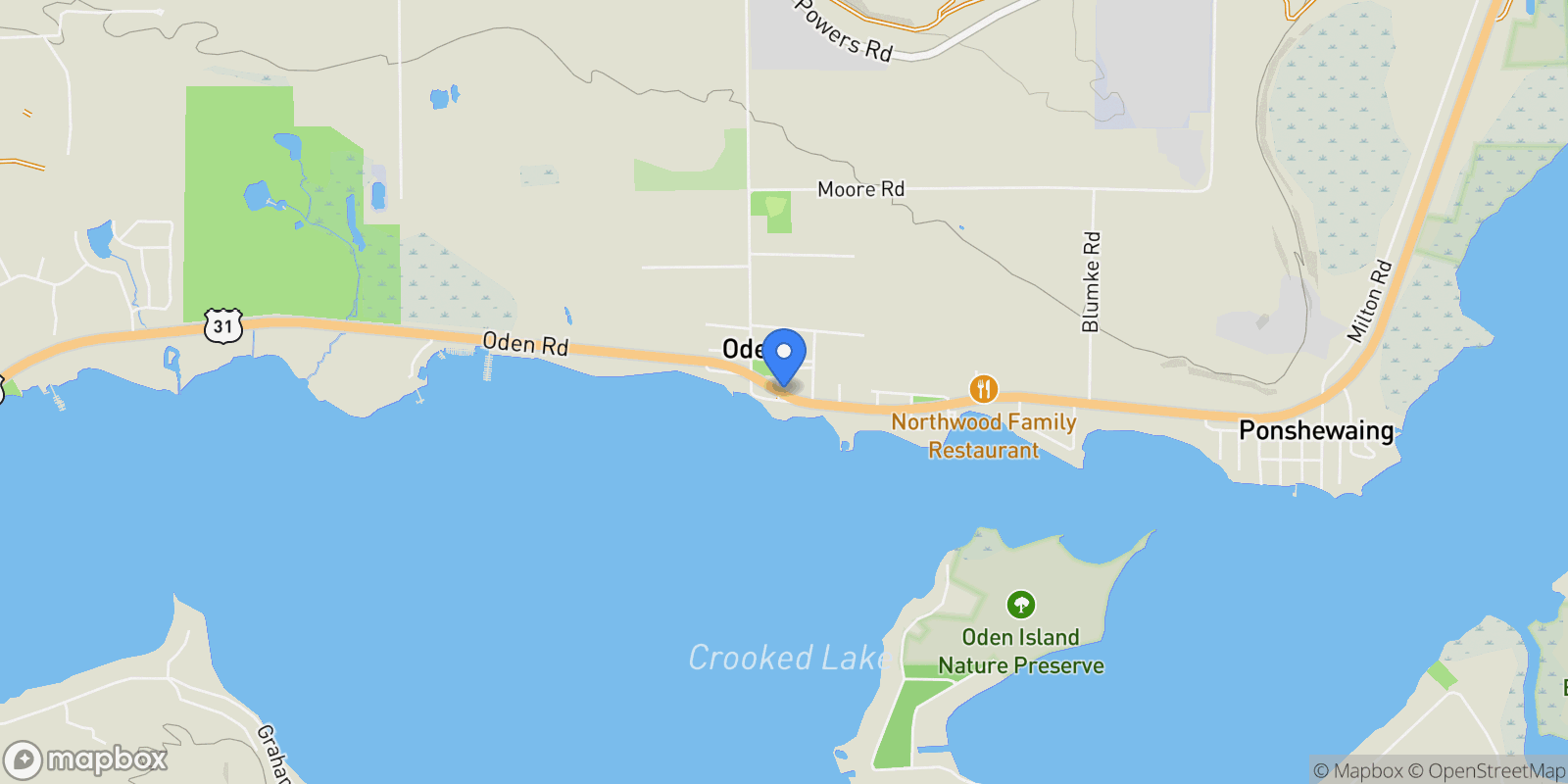 Map showing 4333 S Us 31 Highway, Alanson, MI 49706, Alanson, Michigan, United States.