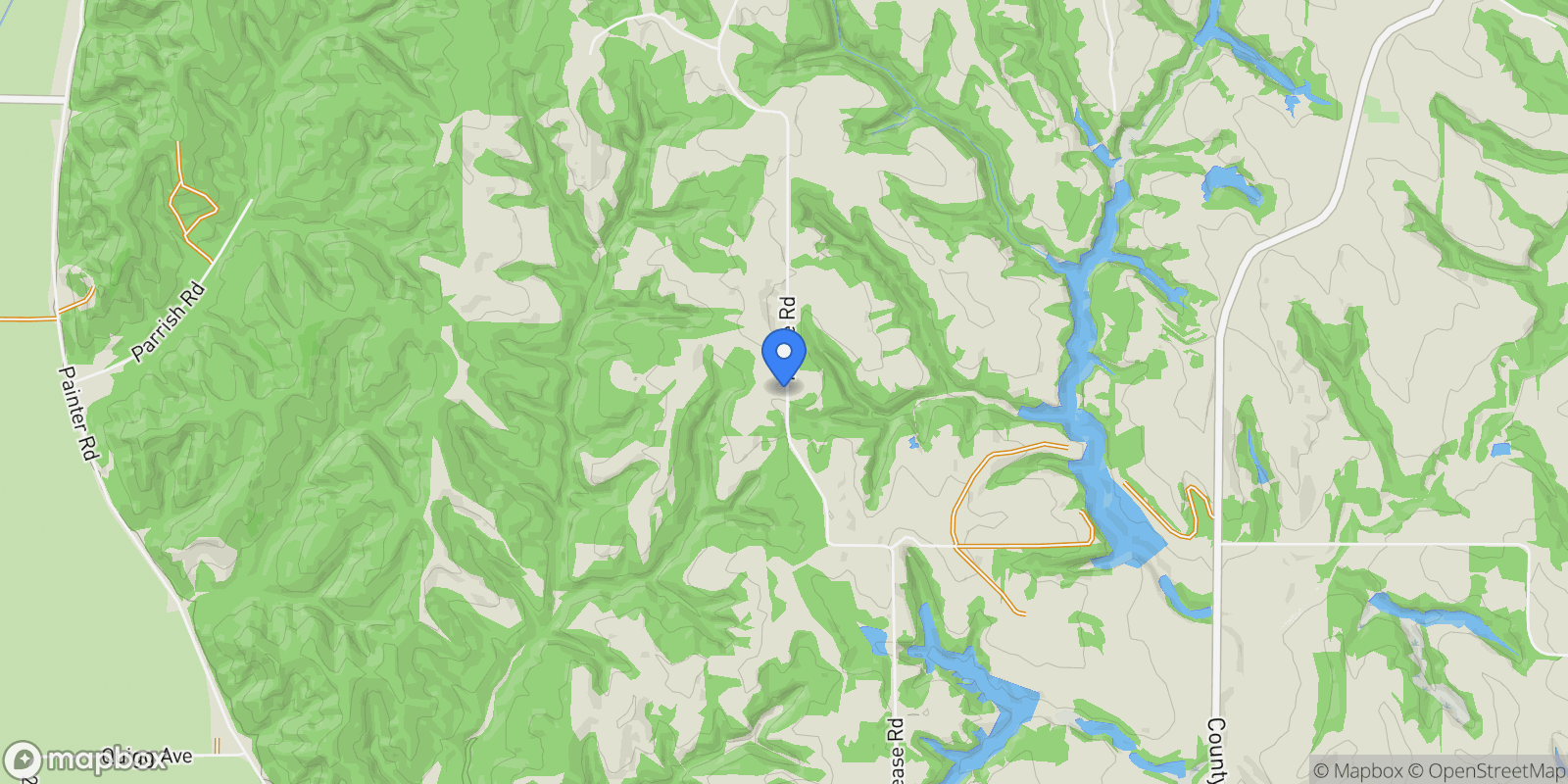 Map showing 65649 Pease Road, GLENWOOD, IA 51534, Glenwood, Iowa, United States.