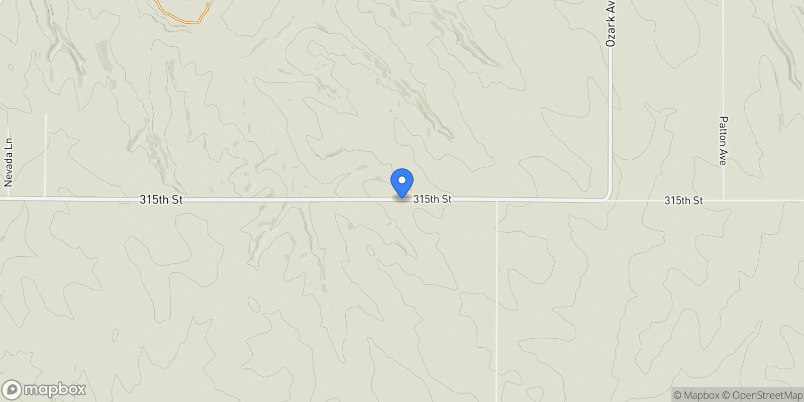 Map showing 2646 315th Street, MISSOURI VALLEY, IA 51555, Missouri Valley, Iowa, United States.