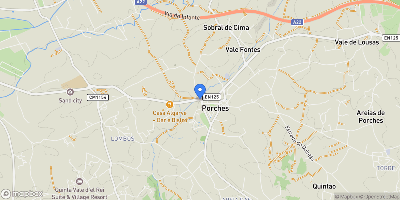 Map showing 8400 Porches, Portugal, Porches, Algarve, Portugal.
