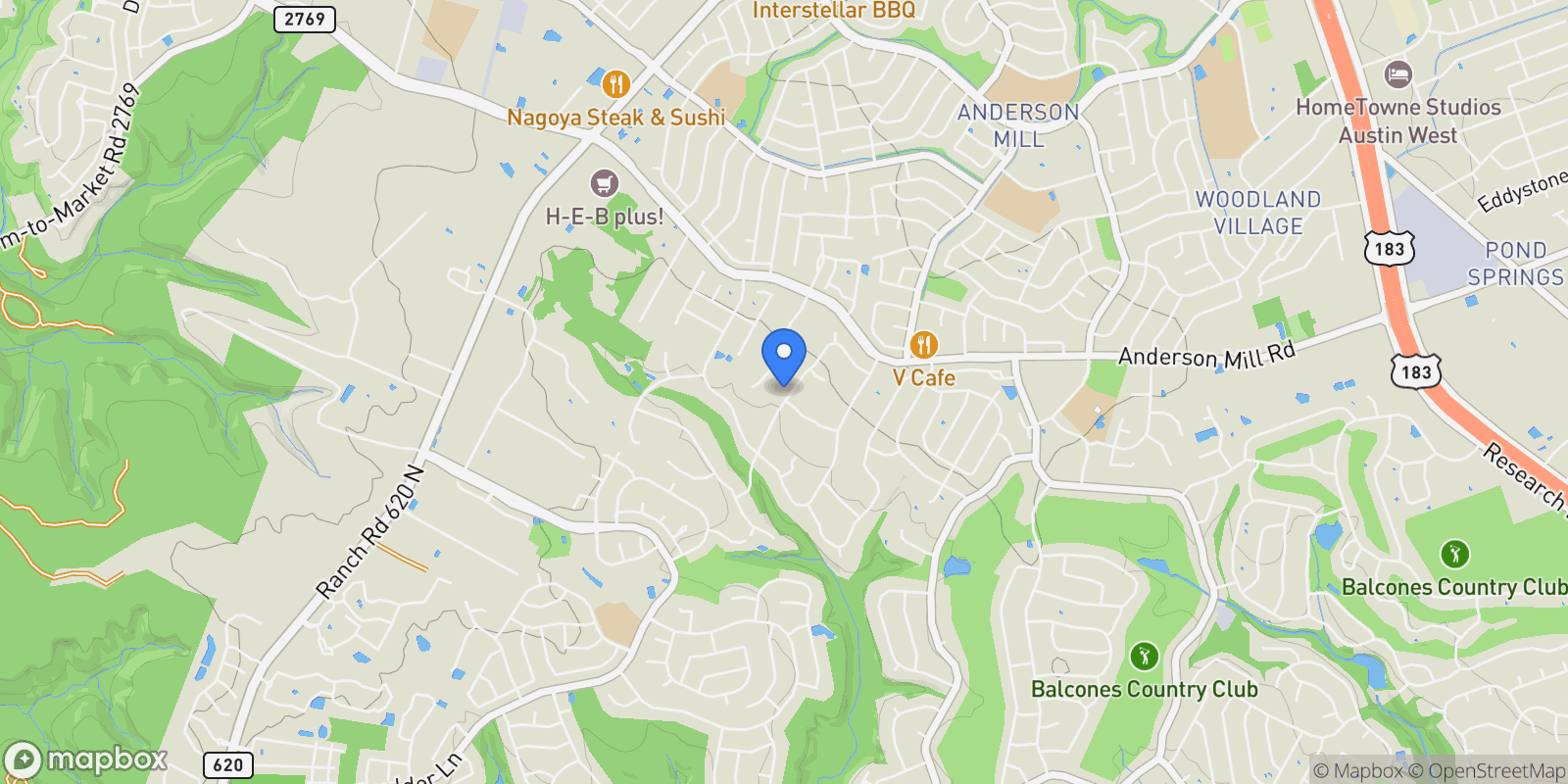 Map showing 11202 Sierra Blanca ST, Austin, Texas, United States.