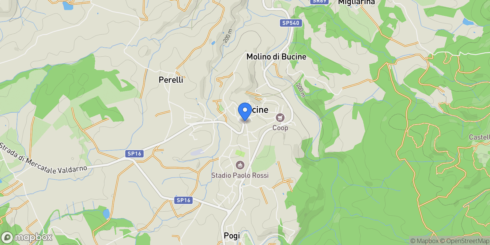 Map showing 52021 Bucine, Province of Arezzo, Italy, Bucine, Tuscany, Italy.