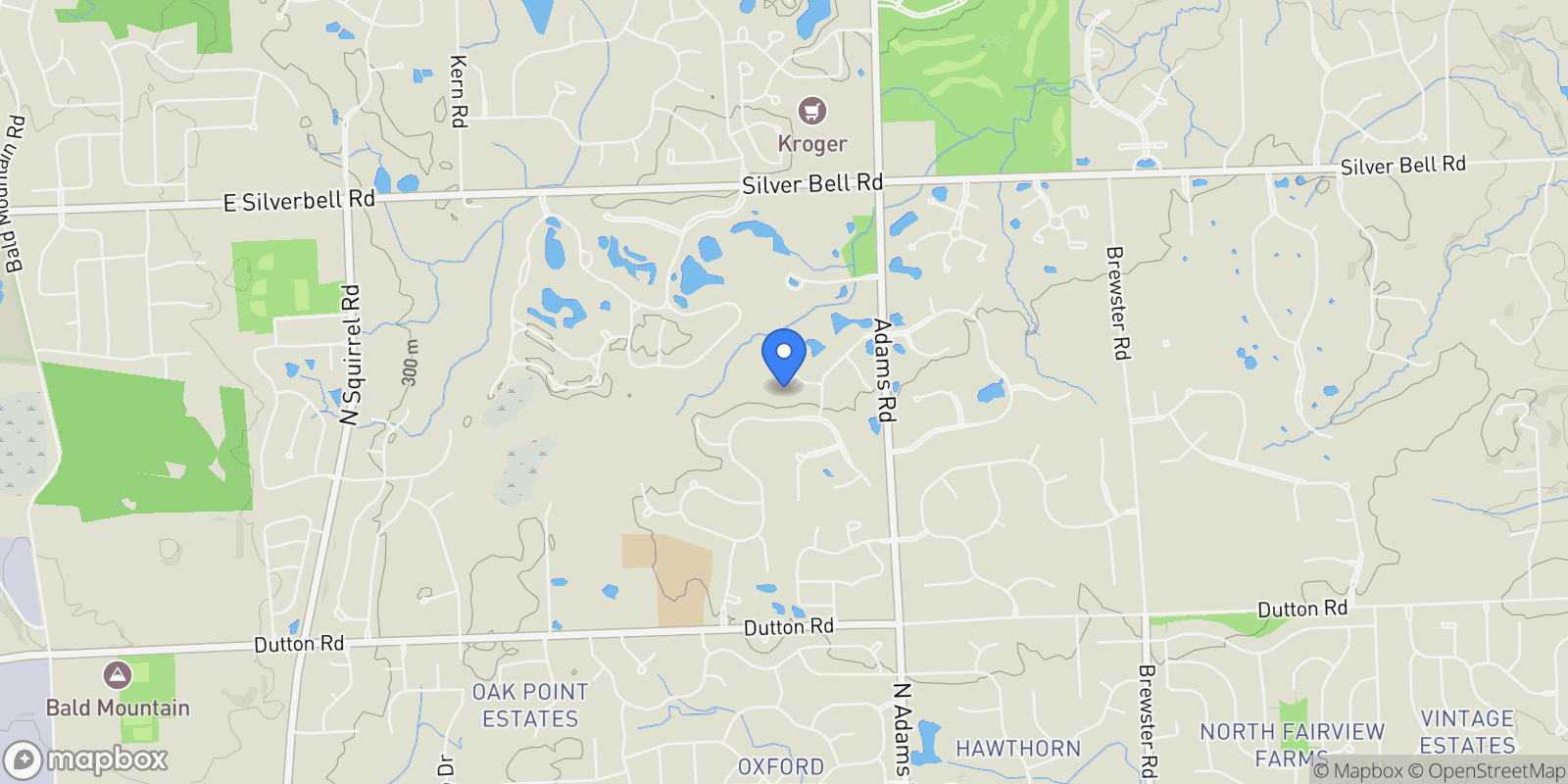 Map showing 3185 Saint James Court, Oakland, MI, 48306, USA, Rochester Hills, Michigan, United States.