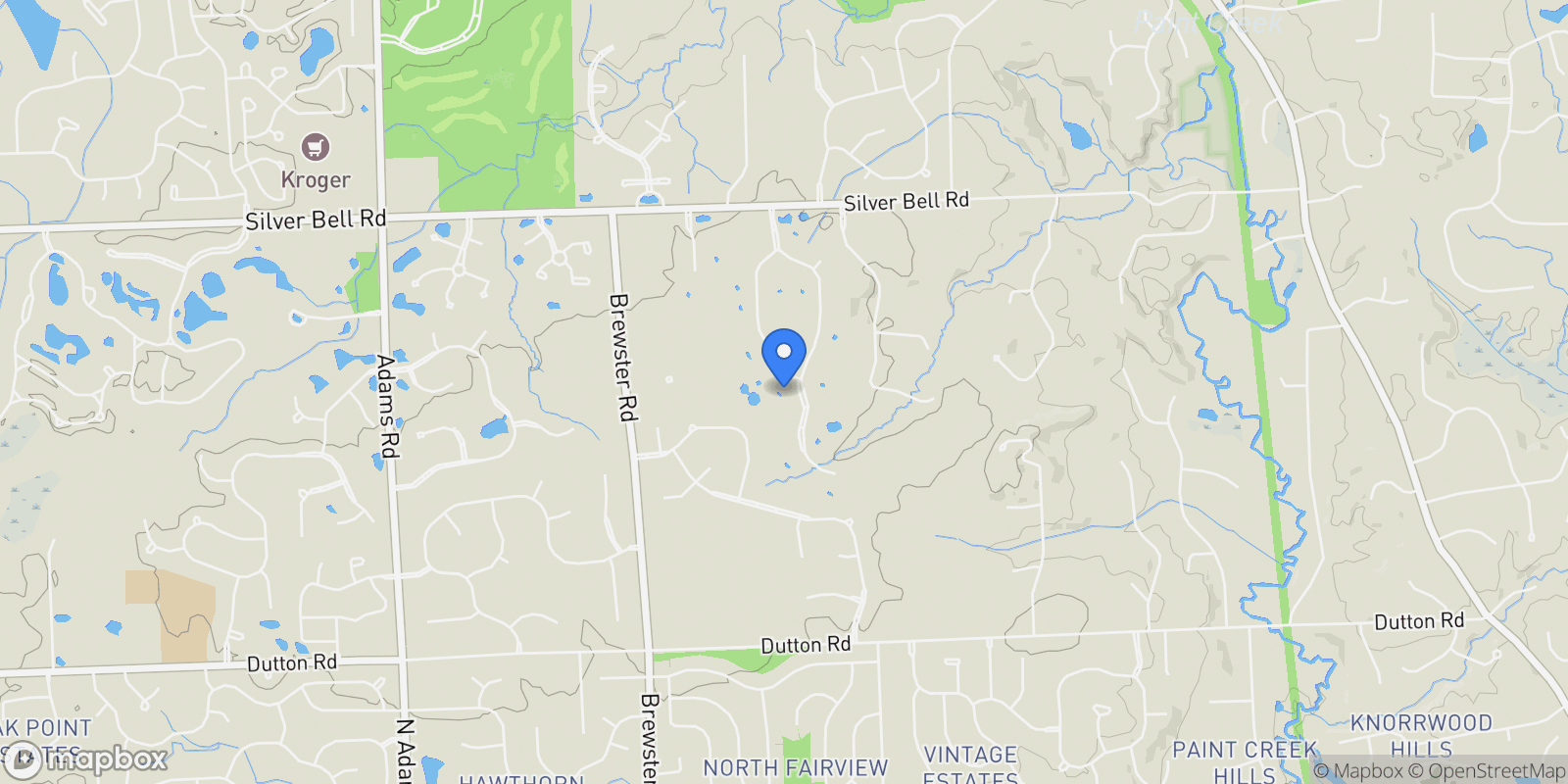Map showing 5466 Orchard Ridge Drive, Rochester, MI, 48306, USA, Rochester, Michigan, United States.