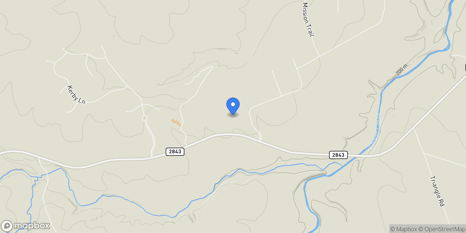 Map showing 1224 Hidden Springs Drive, Salado, TX 76571, Salado, Texas, United States.