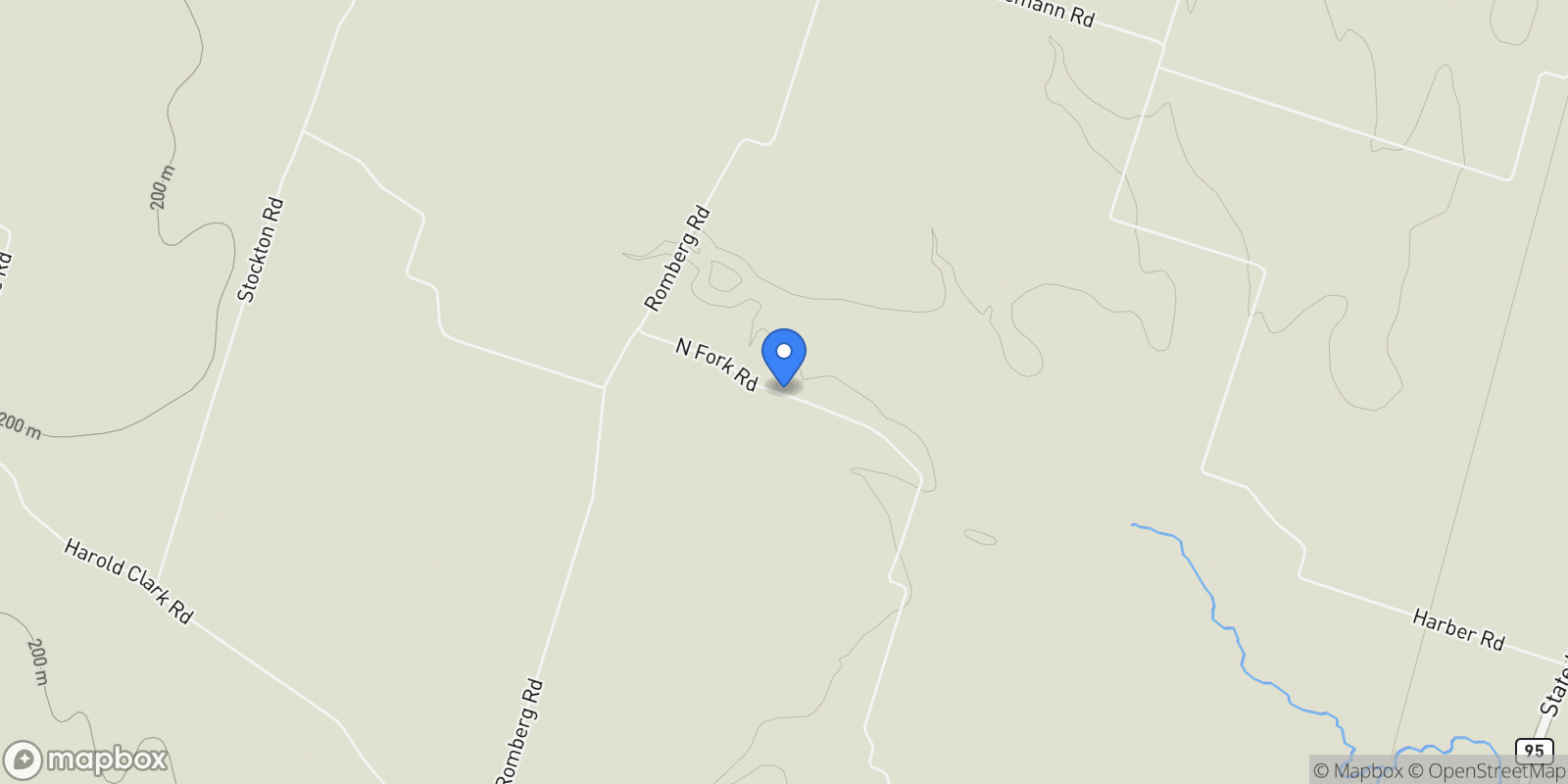 Map showing 8500 N Fork Road, Bartlett, TX 76511, Bartlett, Texas, United States.