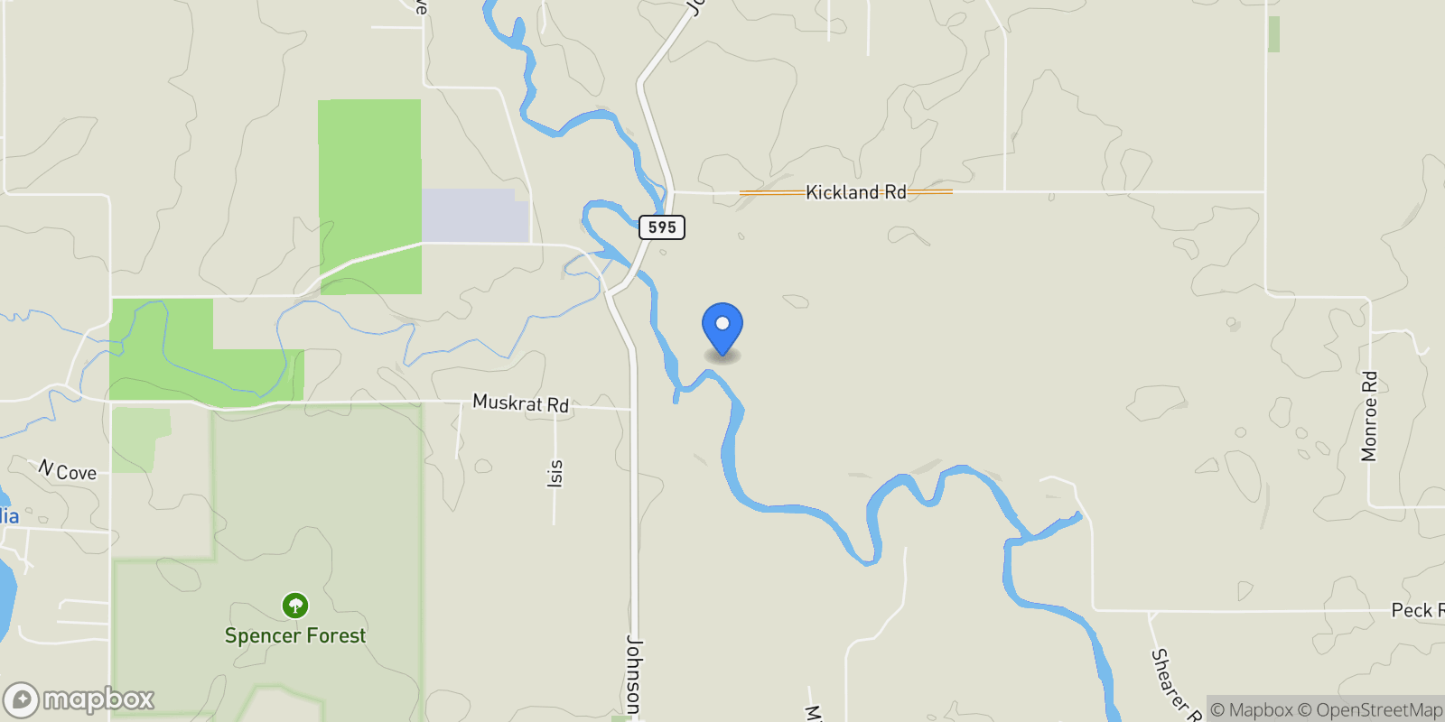 Map showing 4751 S Johnson Road, Gowen, MI 49326, Greenville, Michigan, United States.