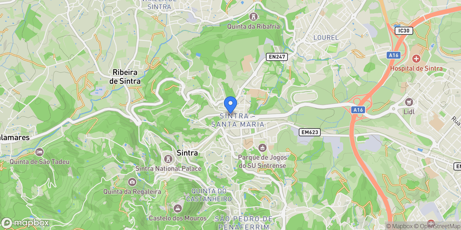 Map showing 2710 Sintra, Portugal, Sintra, Lisbon, Portugal.